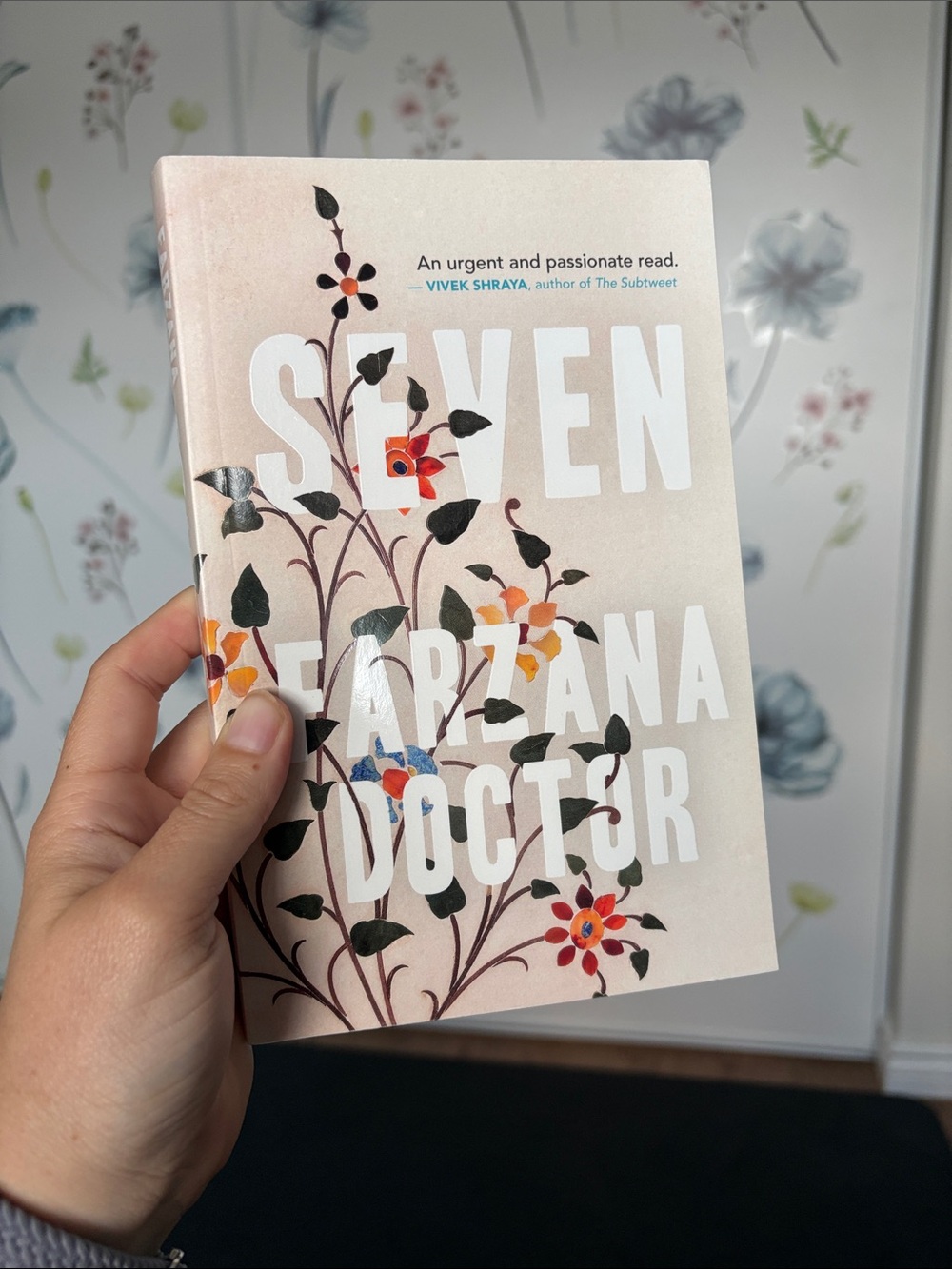 Seven by Tarana Doktor — Floral Paperback Book
